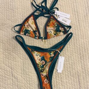 Colorful Floral Bikini Set